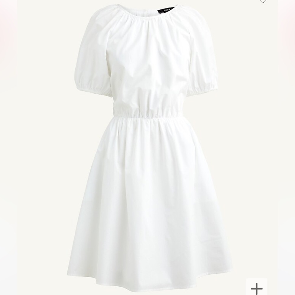 NWT J. Crew Tie-Back Cotton-Poplin Dress